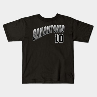 Retro San Antonio Number 10 Kids T-Shirt